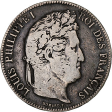 France, Louis-Philippe, 5 Francs, 1835, Lille, Silver, VF(30-35), KM:749.13