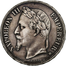 France, Napoléon III, 5 Francs, 1868, Strasbourg, Argent, SUP, Gadoury:739