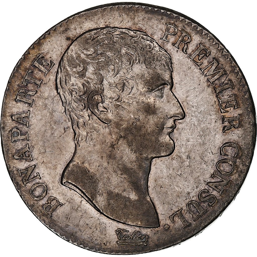 France, Bonaparte Premier Consul, 5 Francs, An XI, Paris, Argent, TTB+