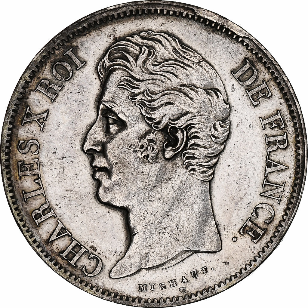 Frankrijk, Charles X, 5 Francs, 1826, Lille, Zilver, ZF+, Gadoury:643, KM:720.13