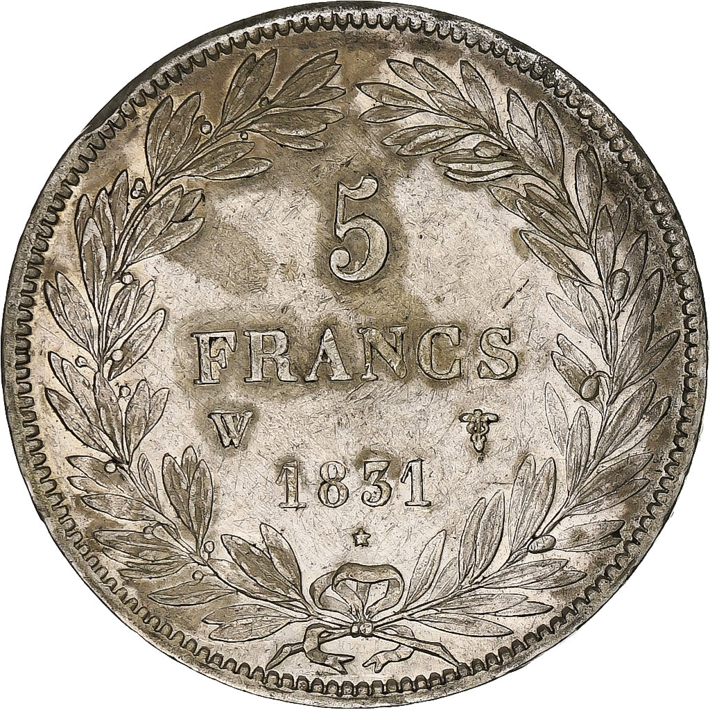 Francia, Louis-Philippe, 5 Francs, 1831, Lille, Argento, BB, Gadoury:676