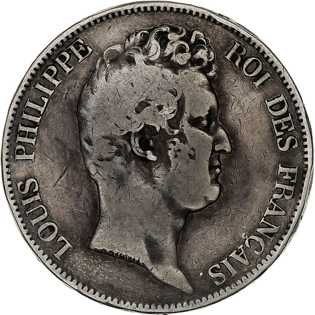 Frankrijk, Louis-Philippe, 5 Francs, 1830, Paris, Zilver, FR+, Gadoury:676a