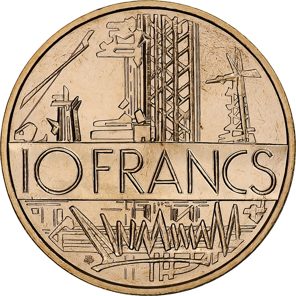 Francja, 10 Francs, Mathieu, 1977, Monnaie de Paris, série FDC, Tranche A