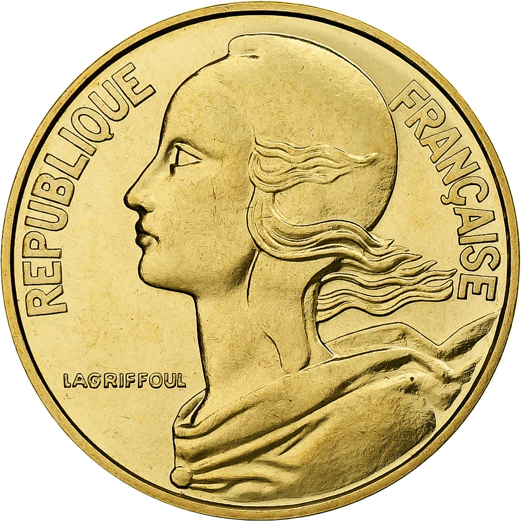 France, 20 Centimes, Marianne, 1977, Monnaie de Paris, série FDC