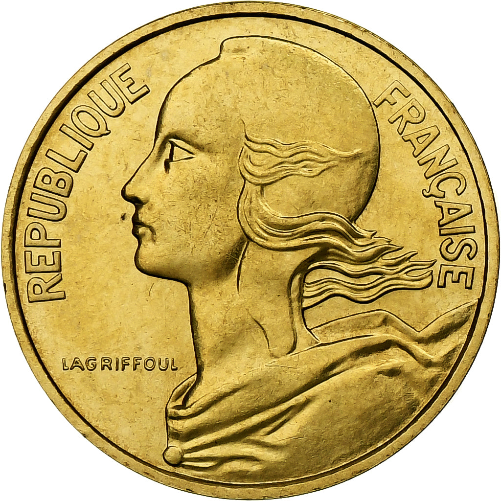 Francia, 10 Centimes, Marianne, 1977, Monnaie de Paris, série FDC