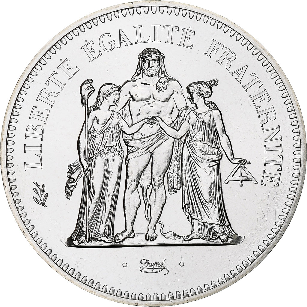 France, 50 Francs, Hercule, 1978, Monnaie de Paris, série FDC, Silver
