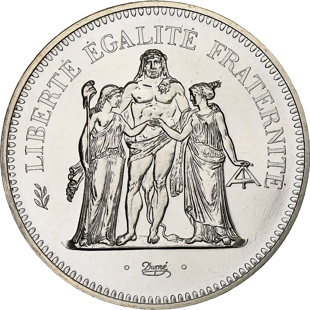 Francia, 50 Francs, Hercule, 1979, Monnaie de Paris, série FDC, Plata, FDC