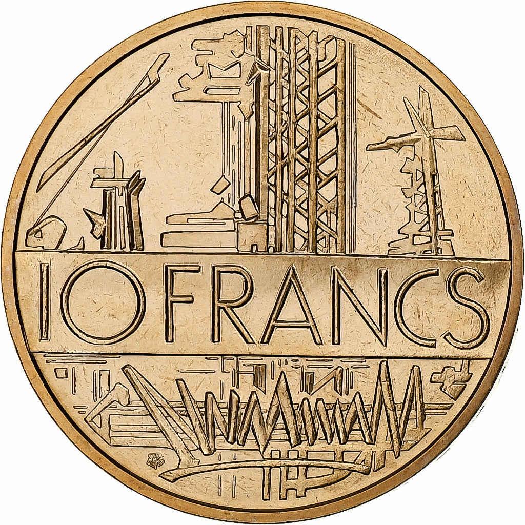 Francja, 10 Francs, Mathieu, 1979, Monnaie de Paris, série FDC, Tranche A