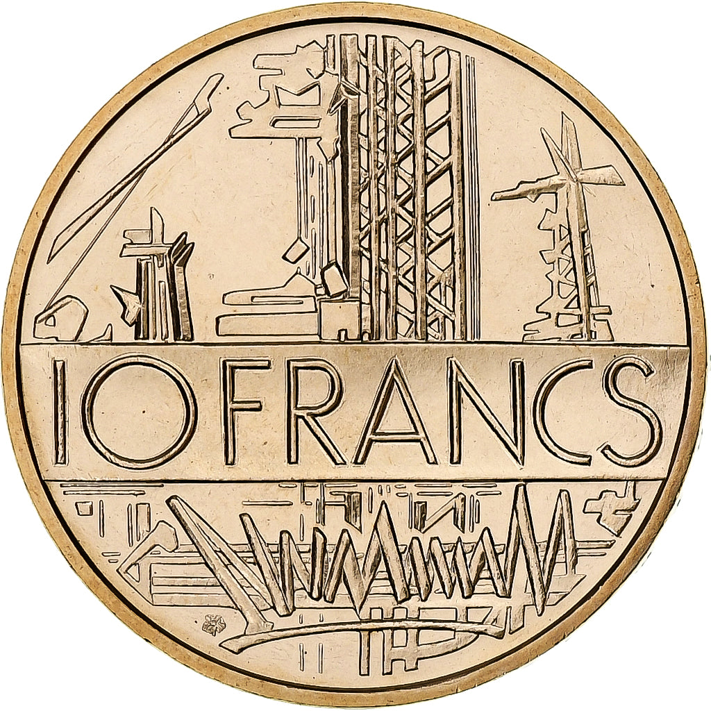 Francja, 10 Francs, Mathieu, 1978, Monnaie de Paris, série FDC, Tranche A