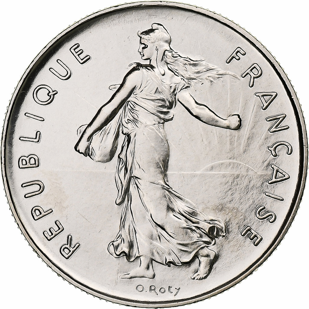 Francia, 5 Francs, Semeuse, 1979, Monnaie de Paris, série FDC, Rame-nichel