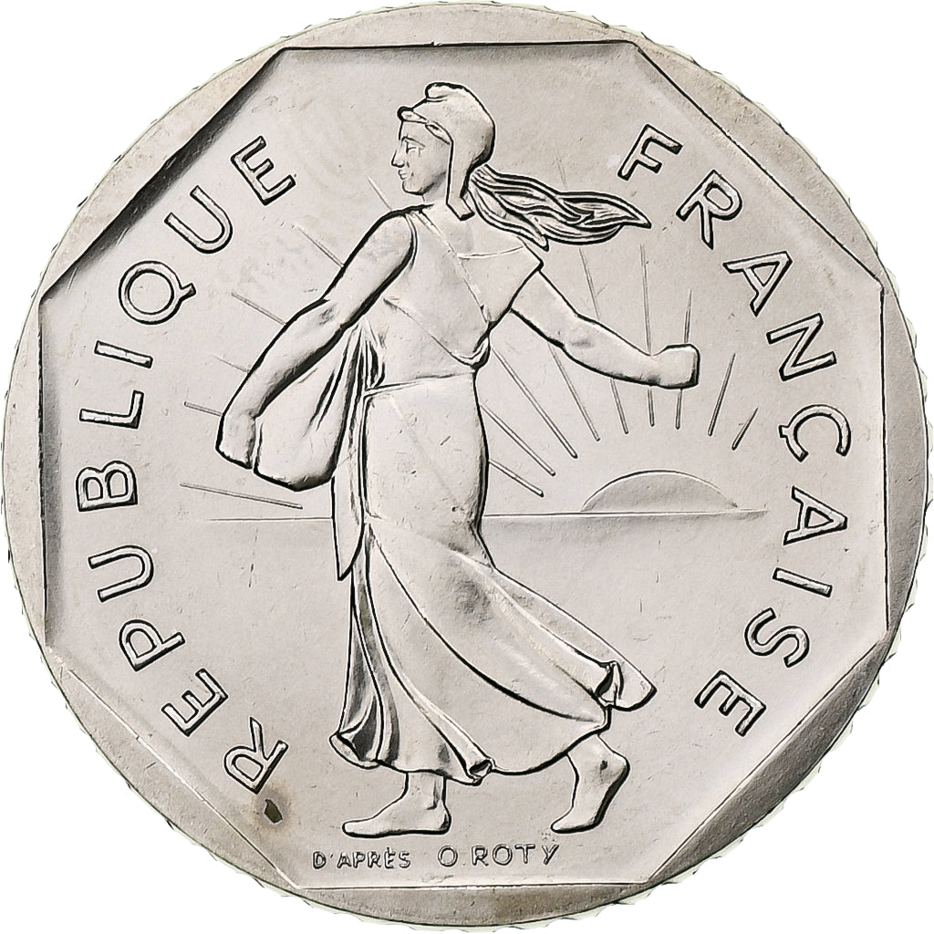 France, 2 Francs, Semeuse, 1979, Monnaie de Paris, série FDC, Nickel, FDC