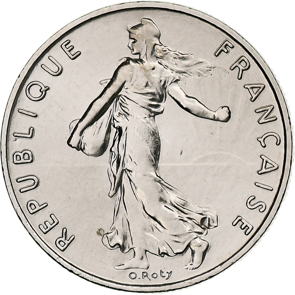 Francia, 1/2 Franc, Semeuse, 1978, Monnaie de Paris, série FDC, Nichel, FDC