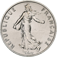 Francia, 1/2 Franc, Semeuse, 1978, Monnaie de Paris, série FDC, Nichel, FDC