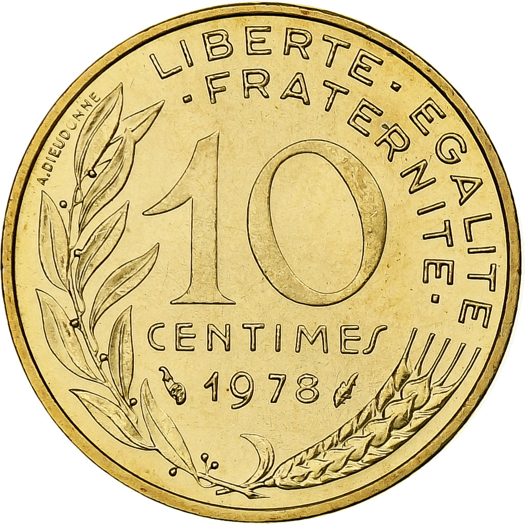 Francia, 10 Centimes, Marianne, 1978, Monnaie de Paris, série FDC