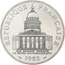 France, 100 Francs, Panthéon, 1982, Monnaie de Paris, série FDC, Silver