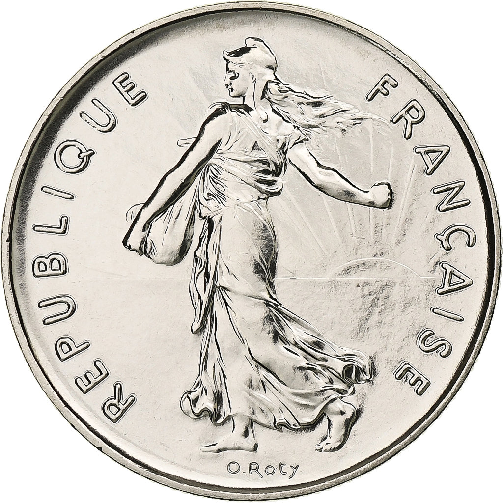 Frankreich, 5 Francs, Semeuse, 1982, Monnaie de Paris, série FDC