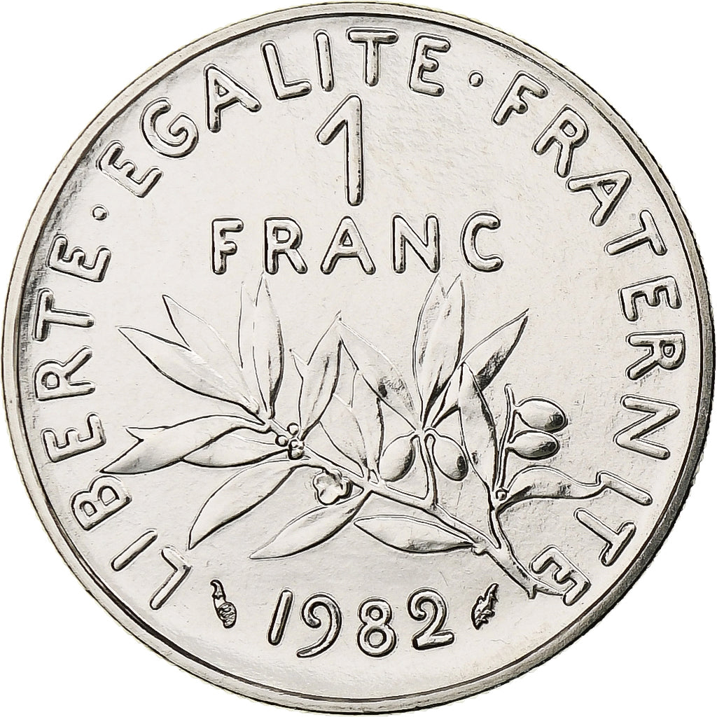 France, Franc, Semeuse, 1982, Monnaie de Paris, série FDC, Nickel, FDC