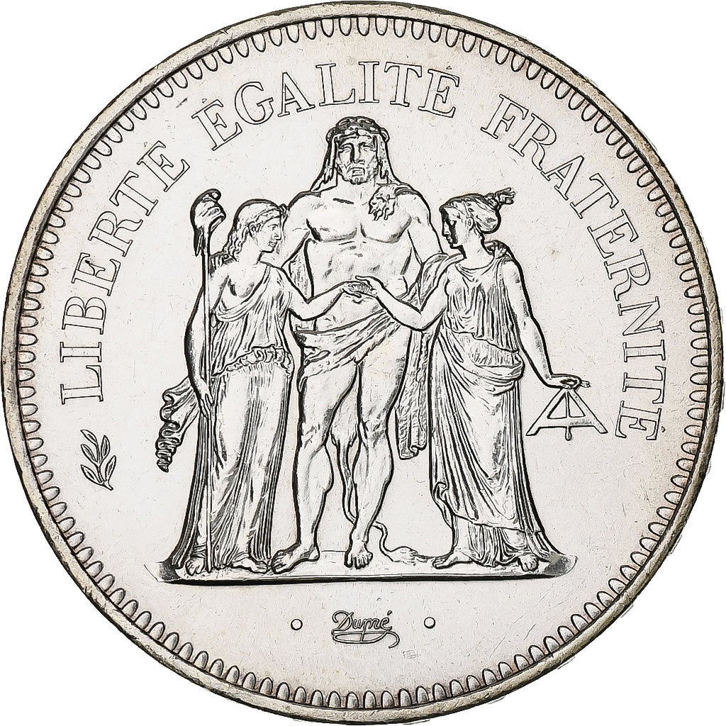France, 50 Francs, Hercule, 1977, Monnaie de Paris, Argent, SPL, Gadoury:882