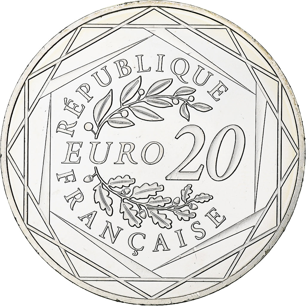 France, 20 Euro, Marianne, Liberté, 2017, Monnaie de Paris, Silver, MS(63)
