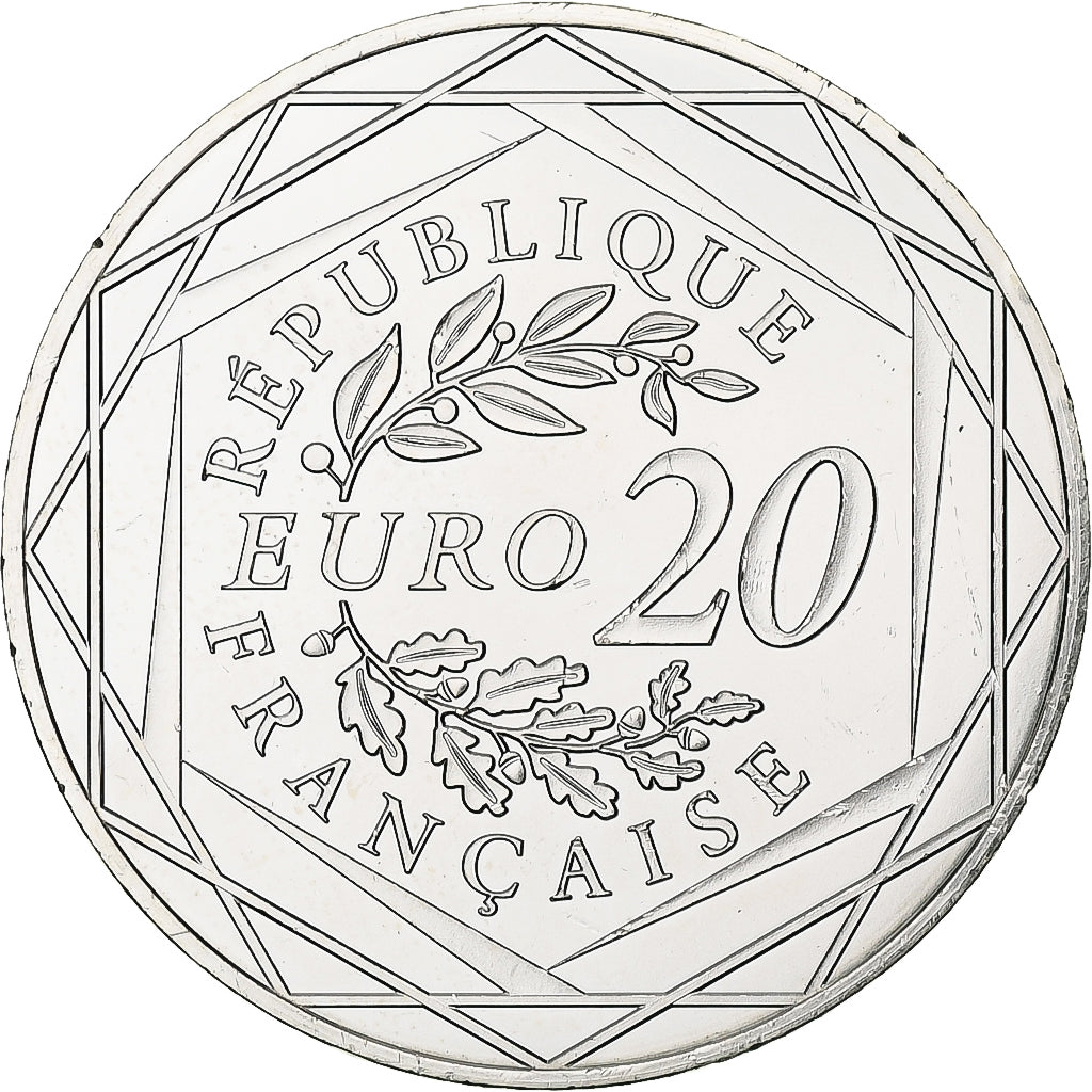 Francia, 20 Euro, Marianne, Egalité, 2018, Monnaie de Paris, Argento, SPL