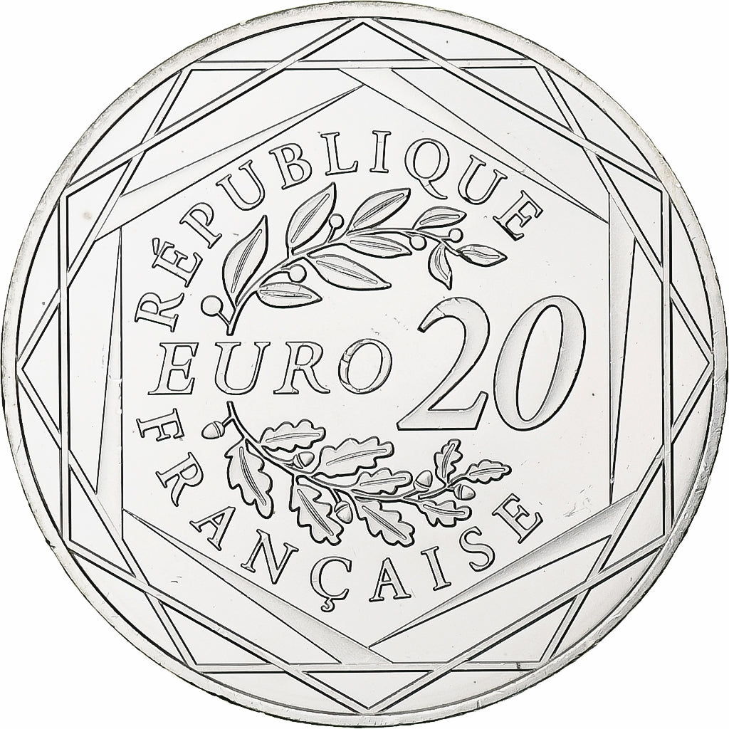 France, 20 Euro, Marianne, Fraternité, 2019, Monnaie de Paris, Silver, MS(63)