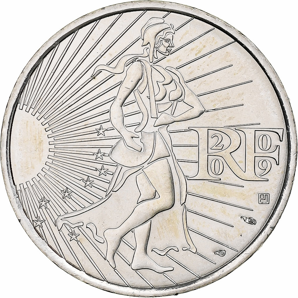 Frankrijk, 10 Euro, Semeuse, 2009, Monnaie de Paris, Zilver, FDC, KM:1580