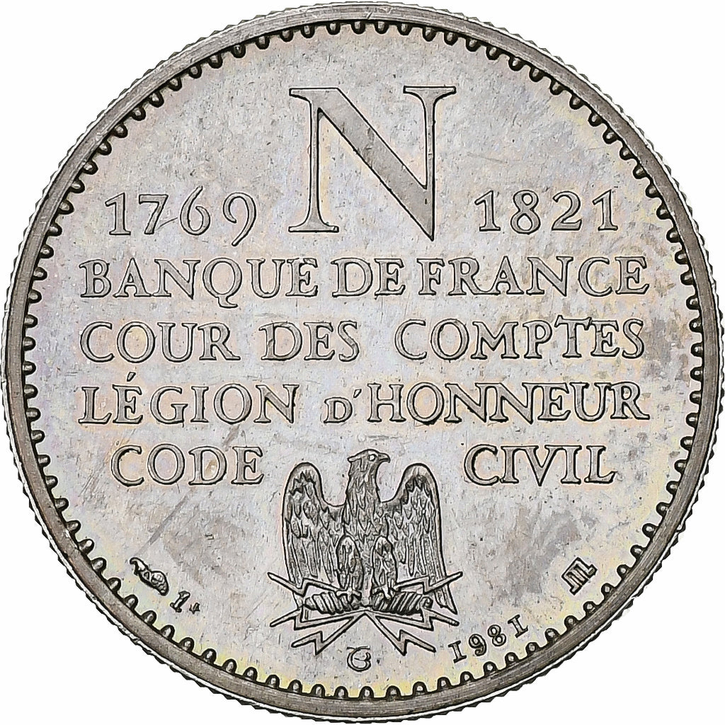 France, Medal, Napoléon empereur, 1981, Silver, MS(63)