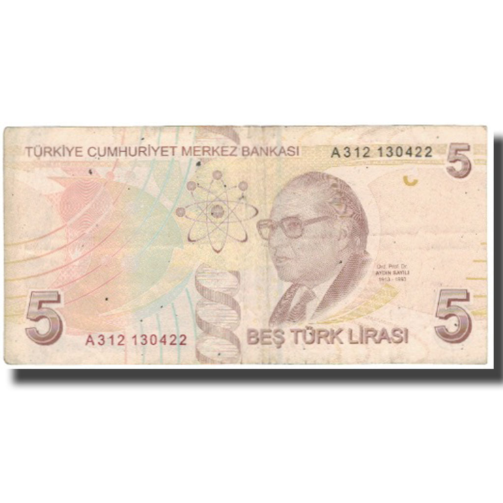 Billete, 5 Lira, Turquía, KM:222, MBC