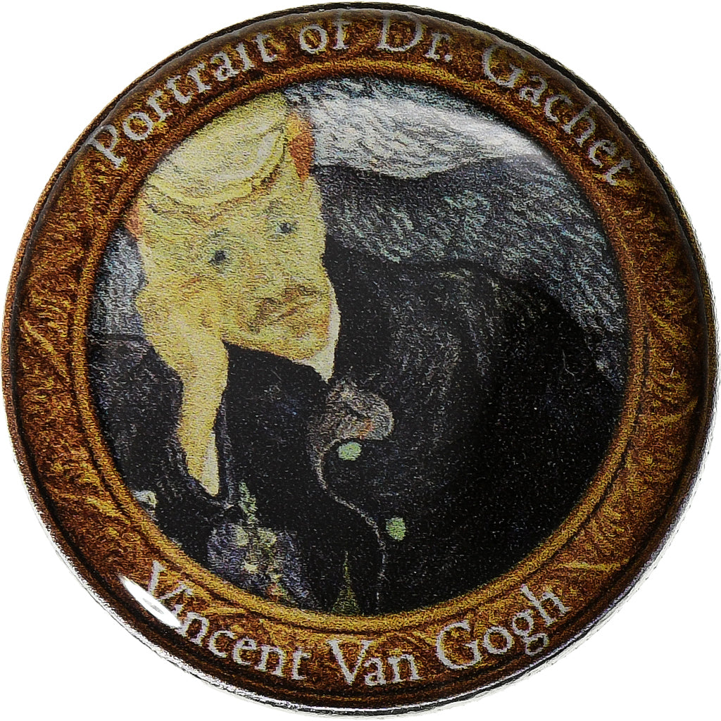 Italy, Token, Van Gogh, Portrait du Dr Gachet, Copper-nickel, EF(40-45)
