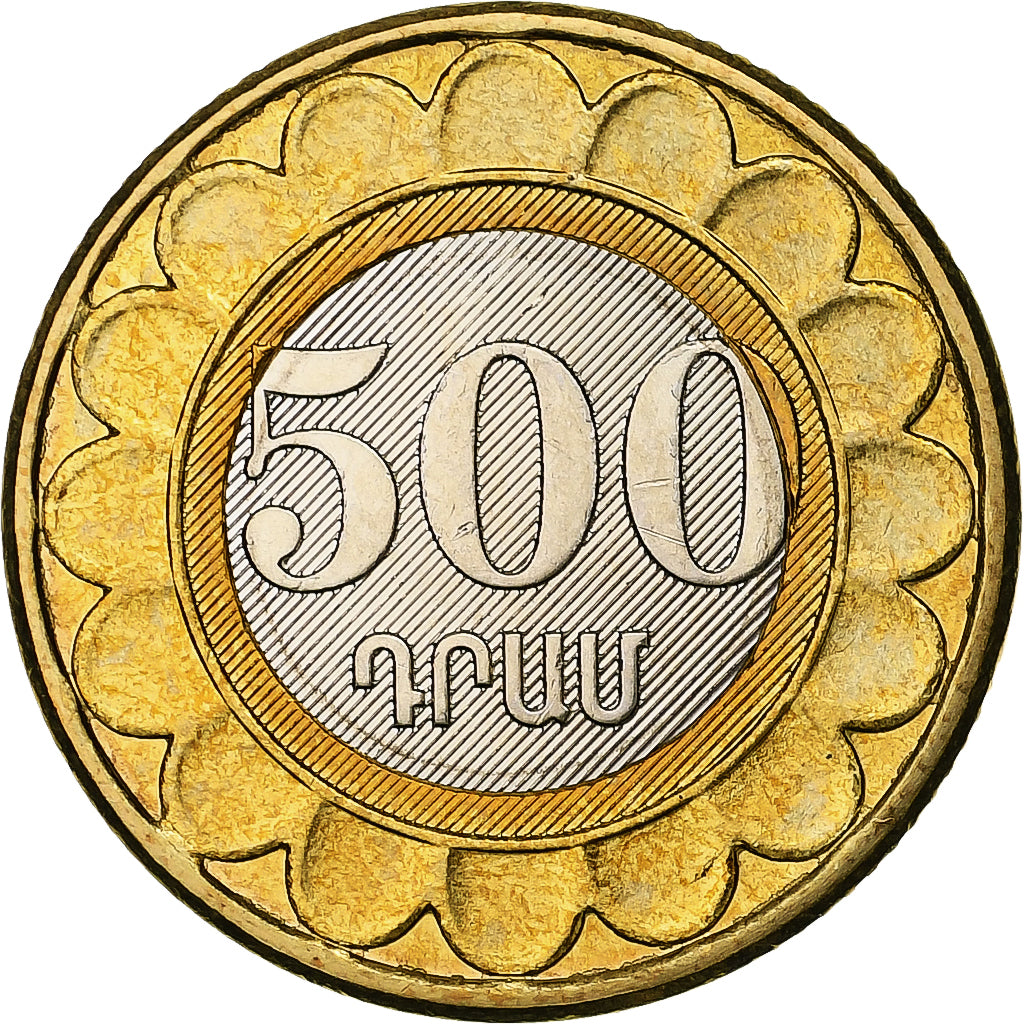 Armenia, 500 Dram, 2003, Bi-Metallic, VZ