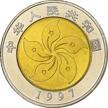 China, 10 Yüan, 1997, Bi-Metallic, AU(55-58)
