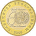 Kazakhstan, 100 Tenge, 60th Anniversary - United Nations, 2005, Bi-Metallic