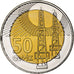 Azerbaijan, 50 qepik, Bi-Metallic, AU(55-58)