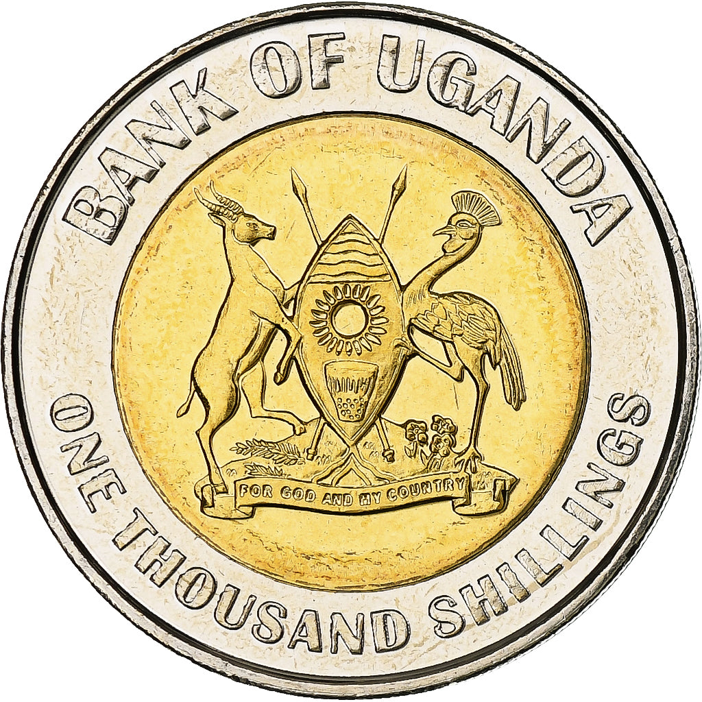 Uganda, 1000 Shillings, 2012, Bimetaliczny, MS(60-62)