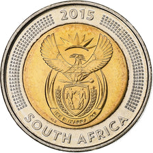 South Africa, 5 Rand, 2015, Bi-Metallic, MS(60-62)