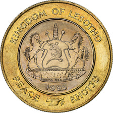 Lesotho, 5 Maloti, 50th Anniversary - United Nations, 1995, Bi-Metallic