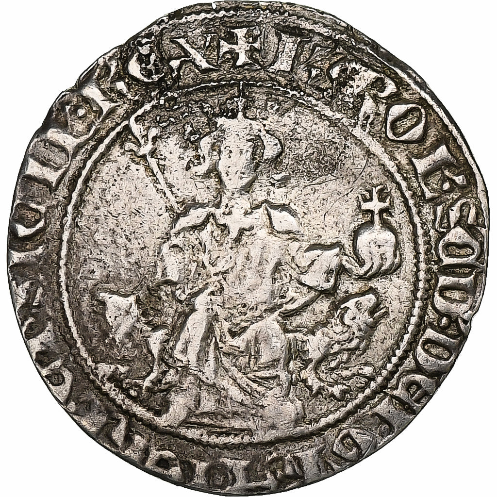 Italy, Charles II, Carlin, 1285-1309, Naples, Silver, VF(30-35)