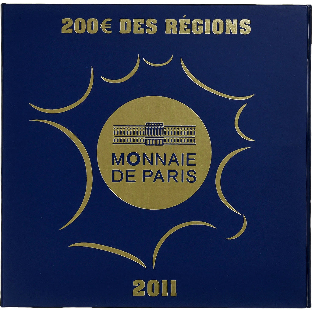 Frankrijk, 200 Euro, Régions françaises, Proof, 2011, Monnaie de Paris, Goud