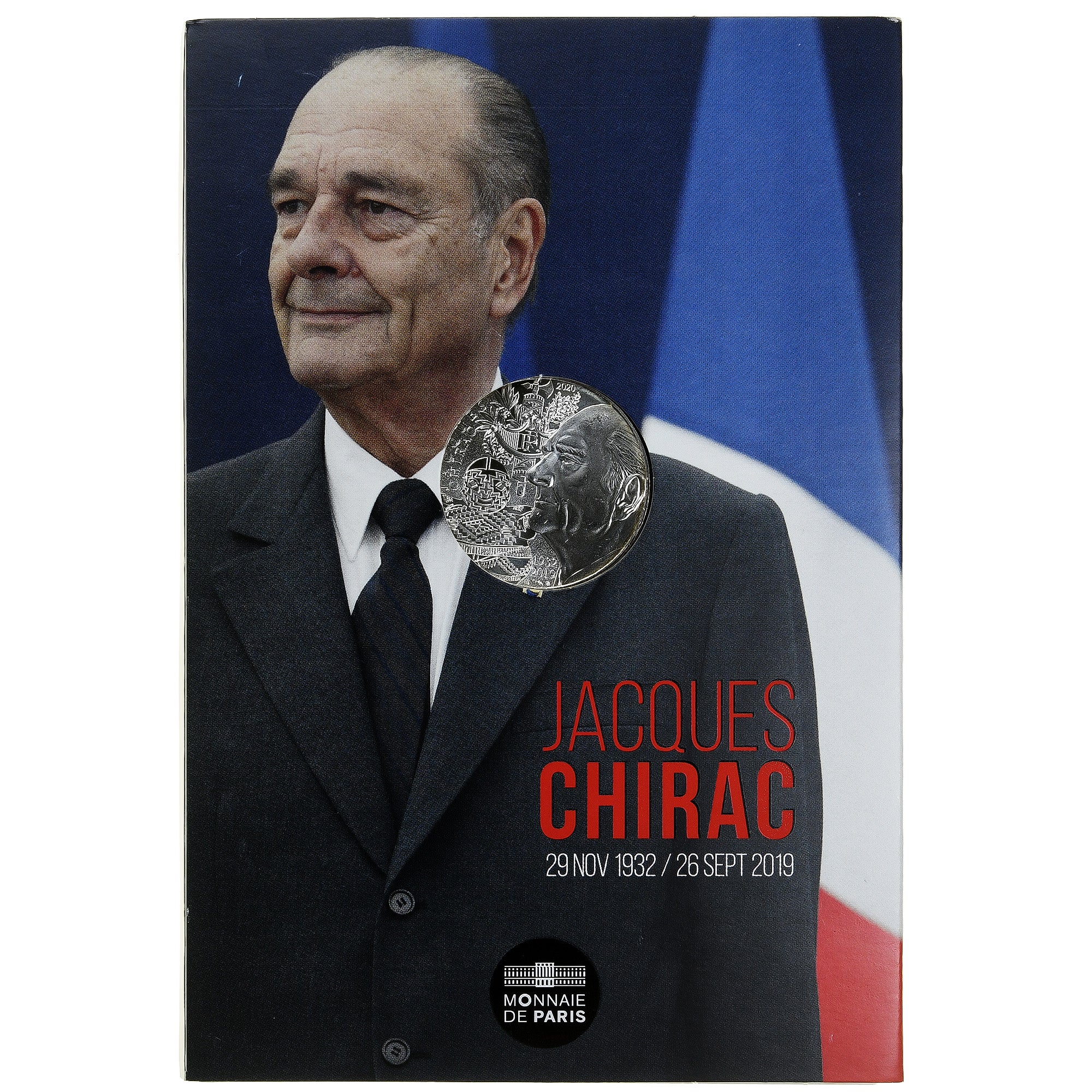 France, 10 Euro, Jacques Chirac, 2020, Monnaie de Paris, Silver, MS(65-70)