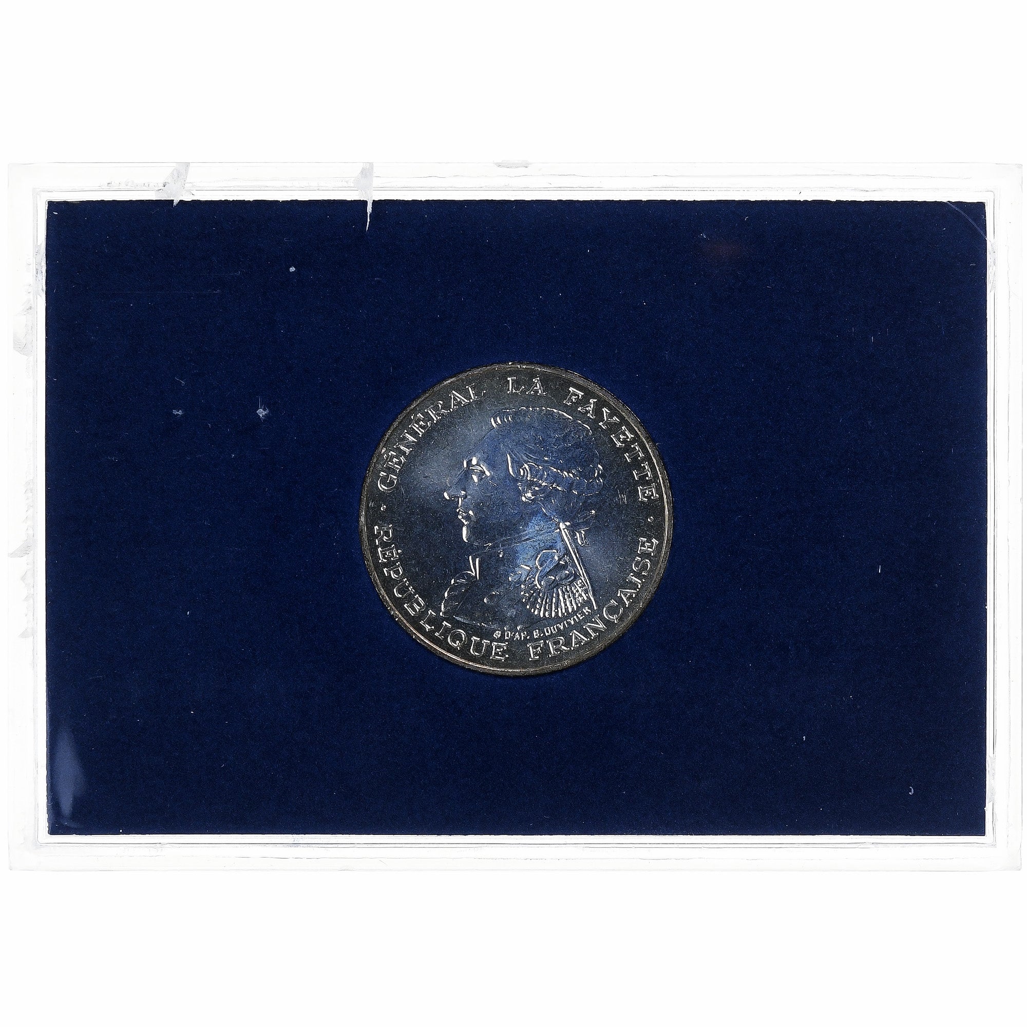 France, 100 Francs, Lafayette, 1987, Paris, BU, Silver, MS(65-70), Gadoury:902