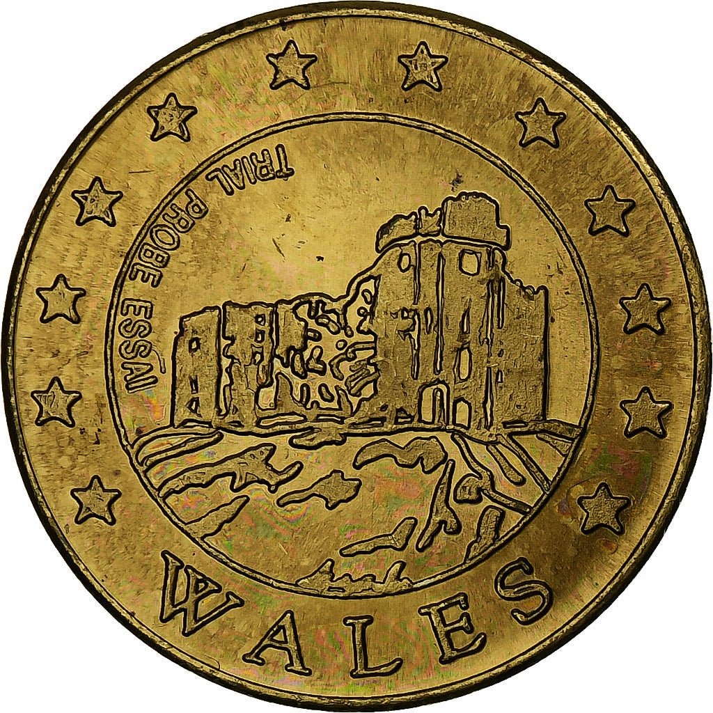 Regno Unito, Wales, 50 Euro Cent, Fantasy euro patterns, Essai-Trial, FS, 2004