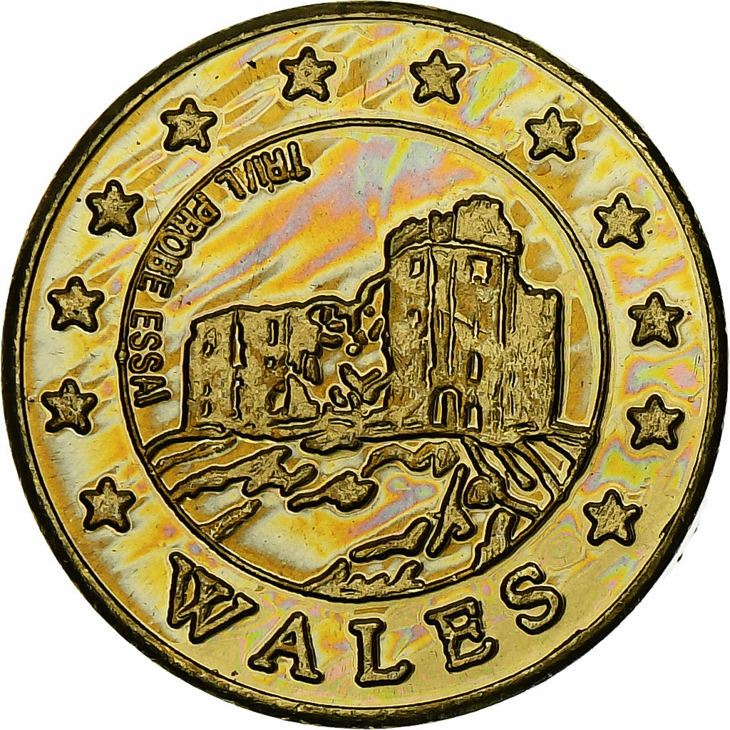 Royaume-Uni, Wales, 10 Euro Cent, Fantasy euro patterns, Essai-Trial, BE, 2004