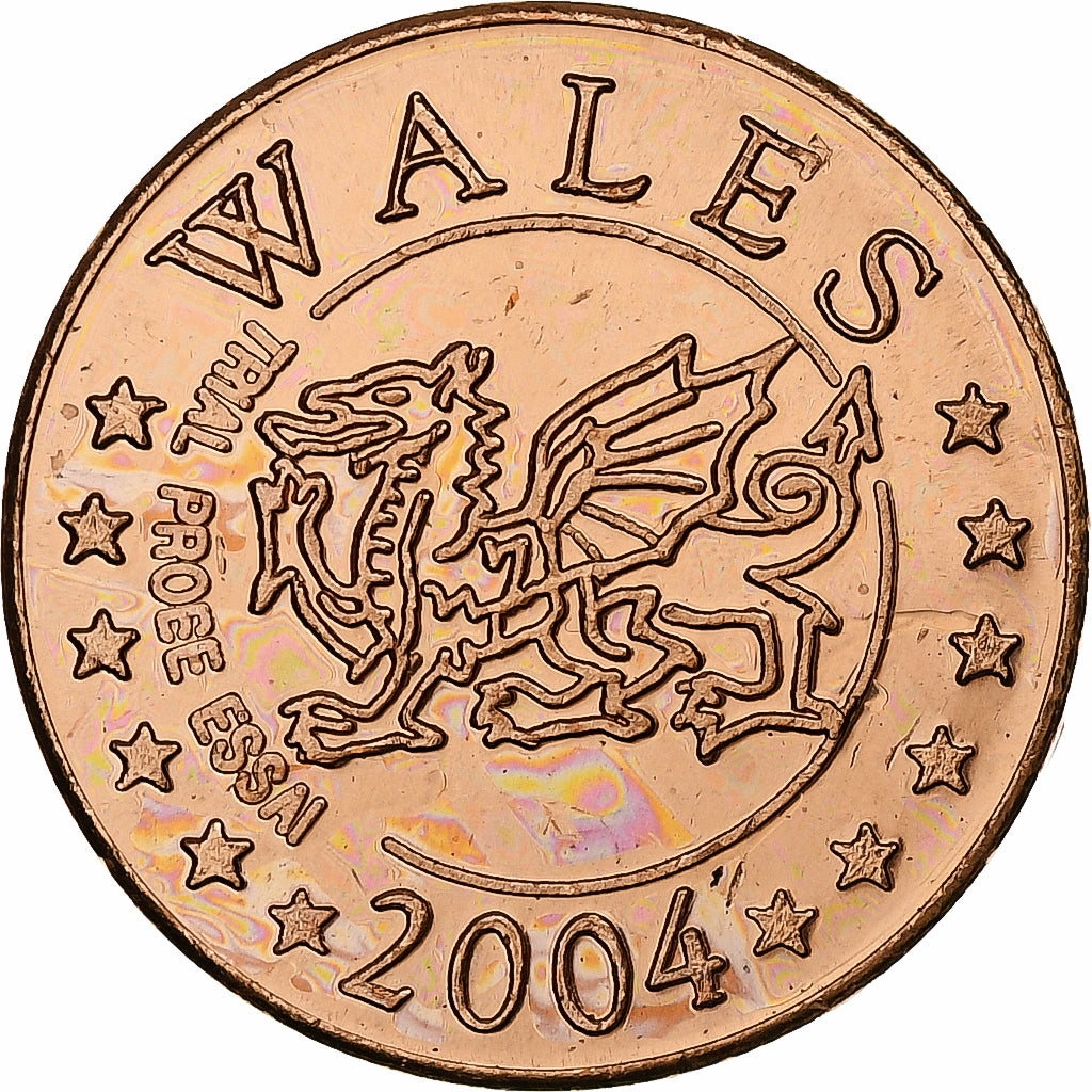 Verenigd Koninkrijk, Wales, 5 Euro Cent, Fantasy euro patterns, Essai-Trial