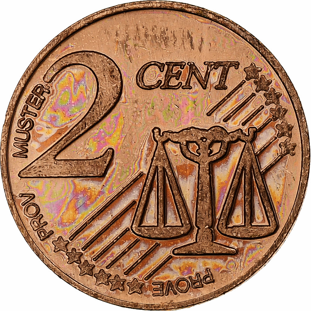 Royaume-Uni, Wales, 2 Euro Cent, Fantasy euro patterns, Essai-Trial, BE, 2004