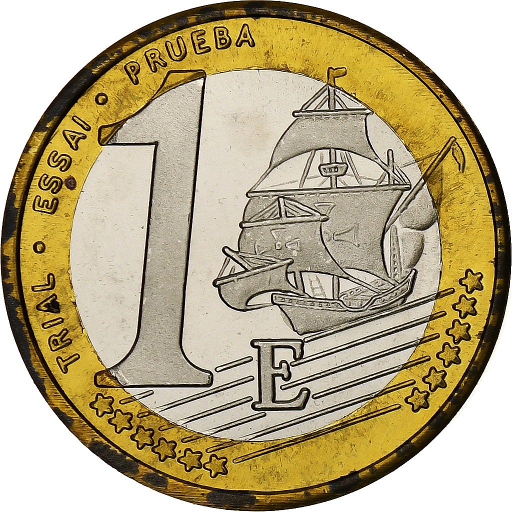 Royaume-Uni, Euro, Fantasy euro patterns, Essai-Trial, BE, 2002, Bimétallique