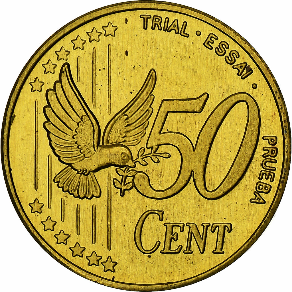 United Kingdom, 50 Euro Cent, Fantasy euro patterns, Essai-Trial, Proof, 2002