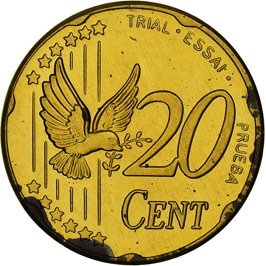 Verenigd Koninkrijk, 20 Euro Cent, Fantasy euro patterns, Essai-Trial, Proof