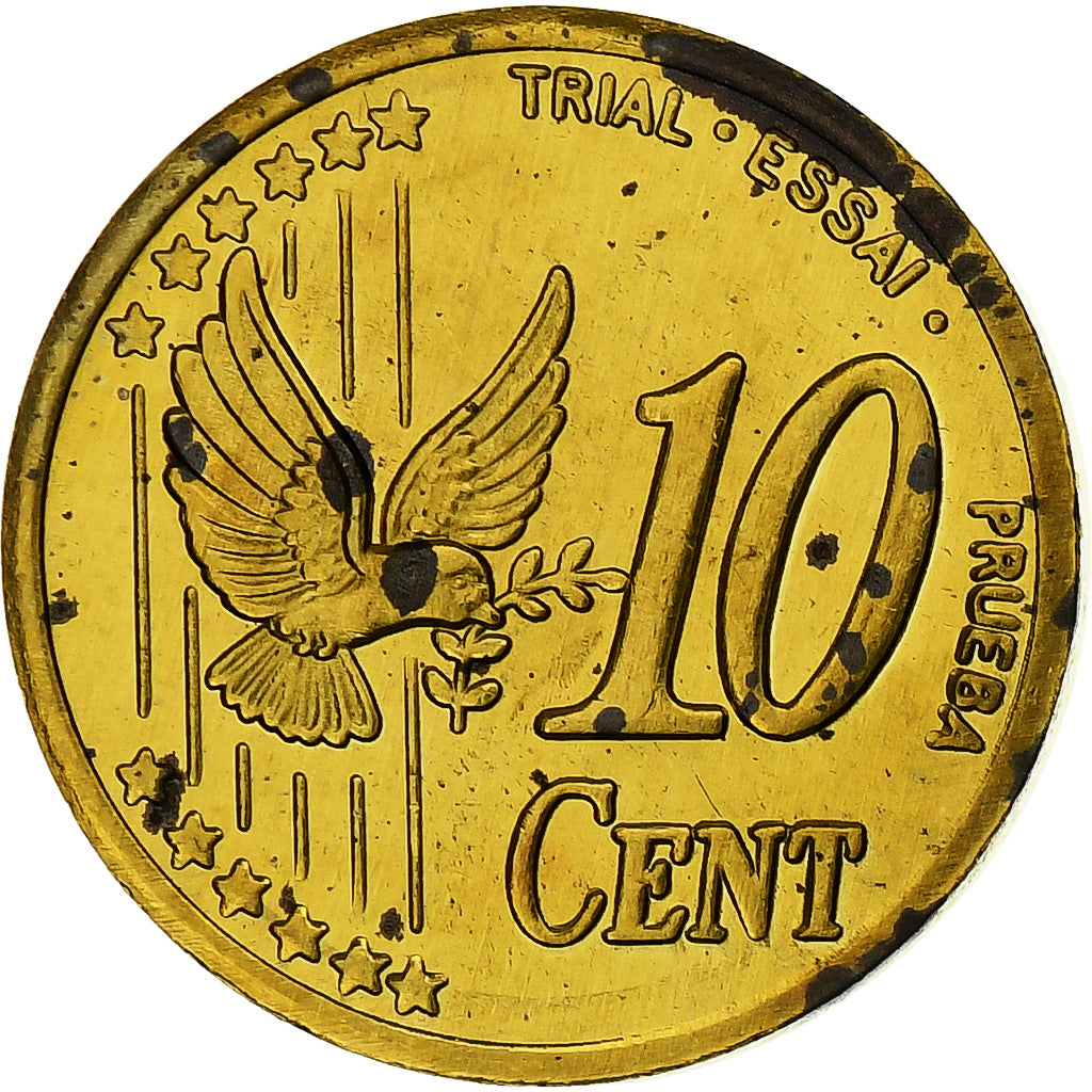 Verenigd Koninkrijk, 10 Euro Cent, Fantasy euro patterns, Essai-Trial, Proof