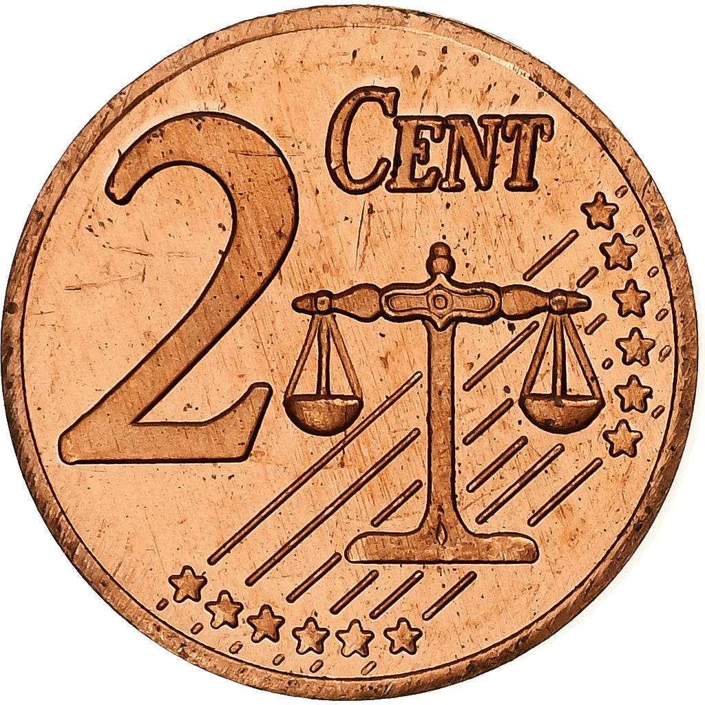 Royaume-Uni, 2 Euro Cent, Fantasy euro patterns, Essai-Trial, BE, 2002