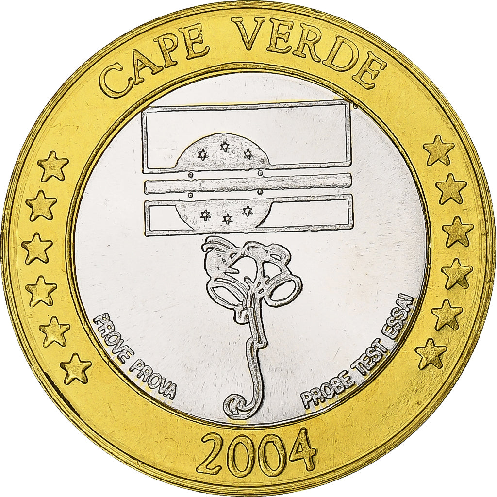 Cape Verde, 2 Euro, Fantasy euro patterns, Essai-Trial, PP, 2004, Bi-Metallic